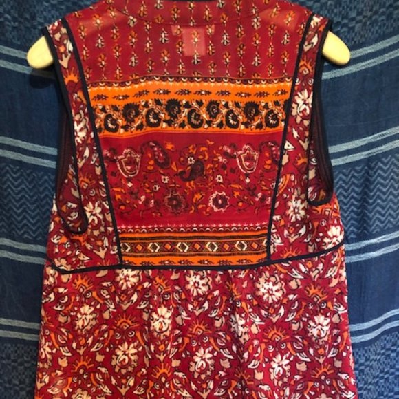 Lucky Brand Slvless Patterned Blouse - Picture 7 of 8